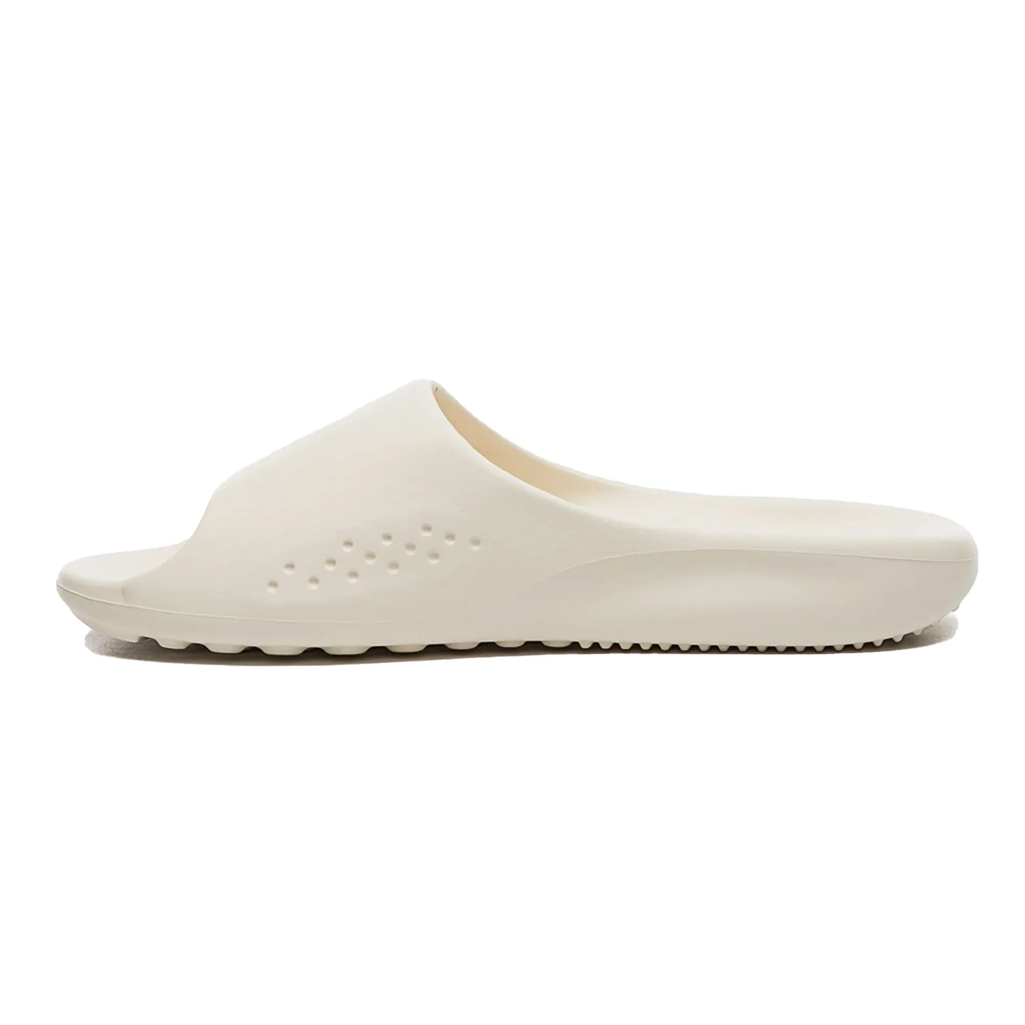 Chinelo casual FILA off white mostrando detalhes da palmilha e solado